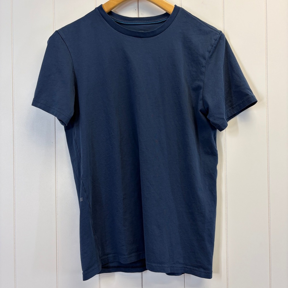 Mack Weldon Pima Cotton Crew Neck T-Shirt Mens Medium Blue Minimalist Basics